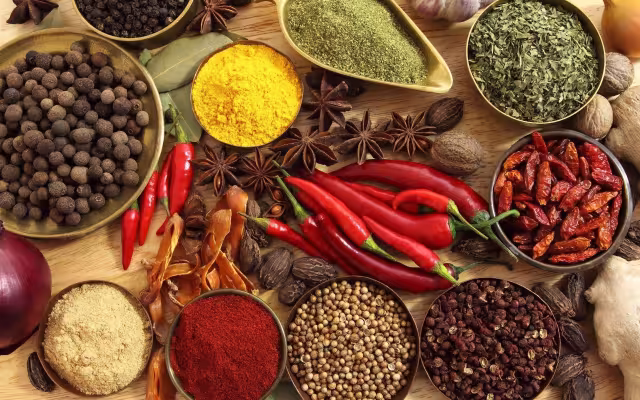 تصویر ادویه برای والپیپر و پس‌زمینه در موضوع غذا و آشامیدنی