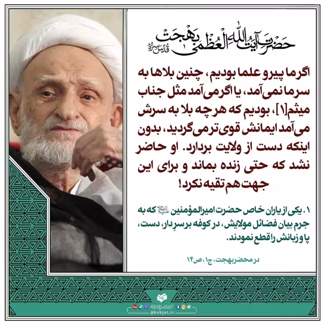 پیرو علما بودن...