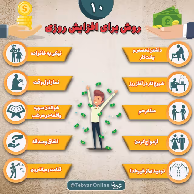 روشهای مختلف برای افزایش روزی