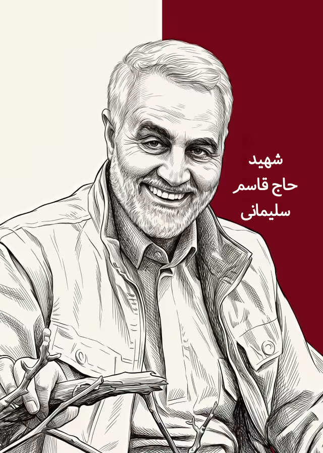فایل با کیفیت شهید حاج قاسم سلیمانی | پوستر و تصویر یادبود