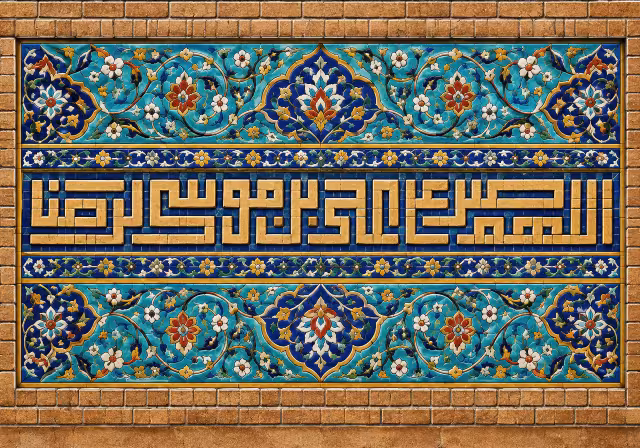 اللهم صل علی علی بن موسی الرضا | تصویر باکیفیت برای طراحی؛ طرح منتخب