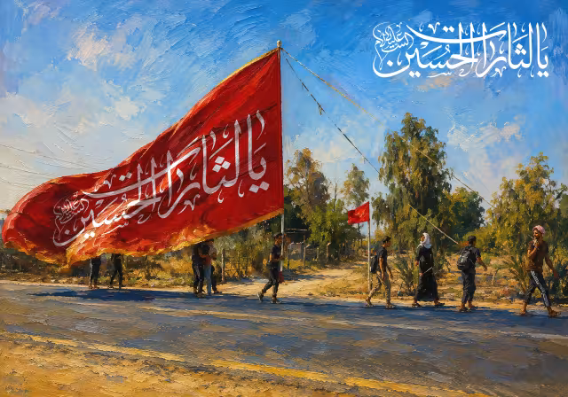 یا لثارات الحسین - راهپیمایی اربعین | والپیپر مذهبی باکیفیت