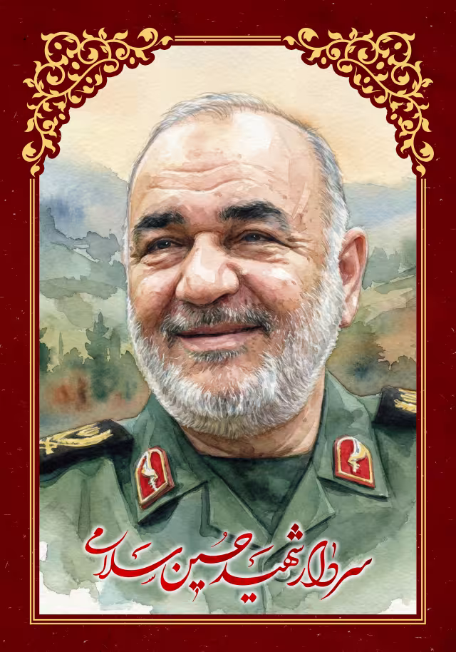 سردار شهید حسین سلامی | تصویر باکیفیت برای طراحی