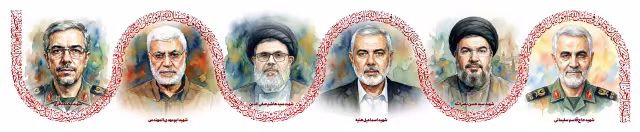فرماندهان شهید | تصویر باکیفیت برای طراحی