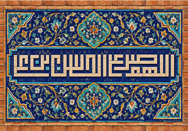 اللهم صل علی الحسن بن علی | تصویر باکیفیت برای طراحی