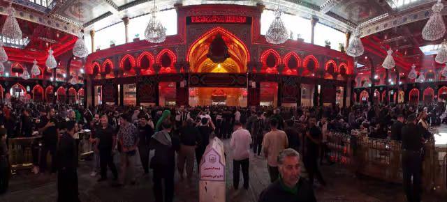 عکس پانوراما حرم امام حسین (ع) | تصویر باکیفیت زیارتی