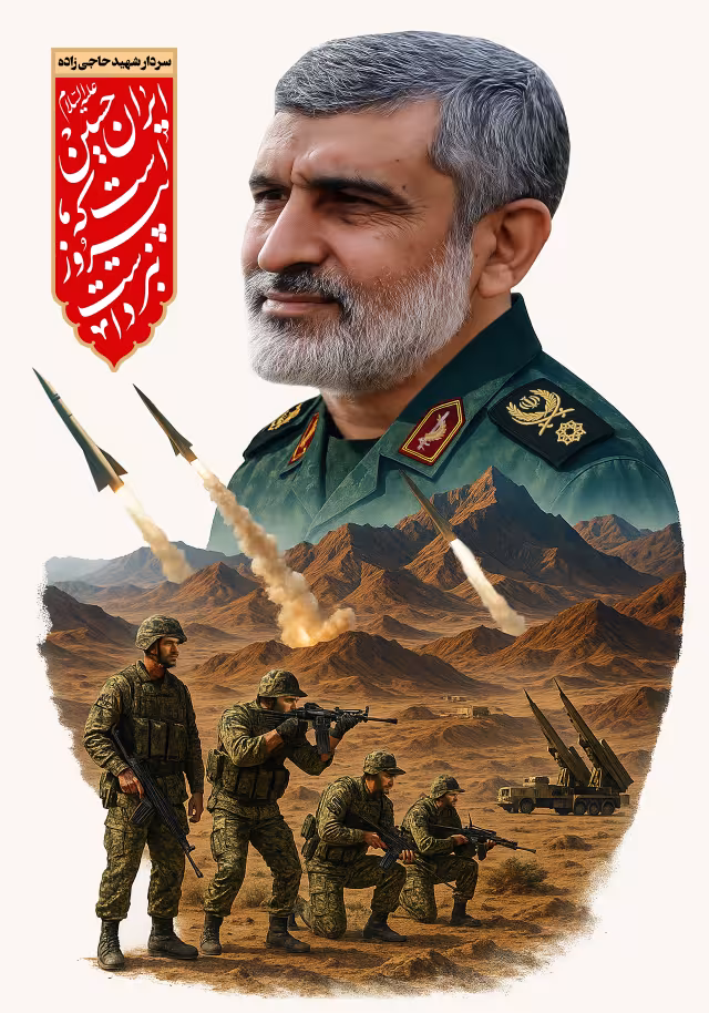 شهید امیرعلی حاجی زاده | پوستر و تصویر یادبود