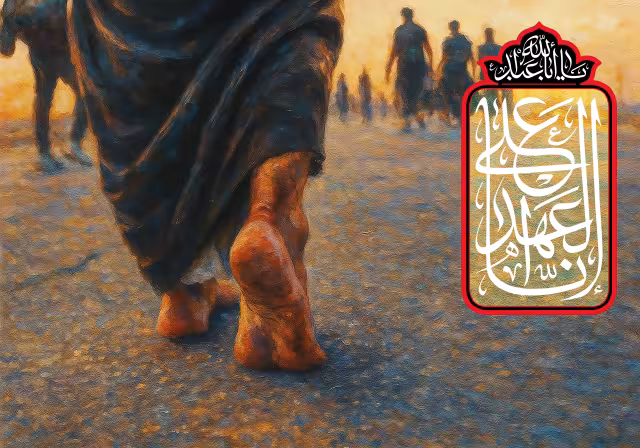 اربعین حسینی - انا علی العهد | طرح گرافیکی مناسبتی