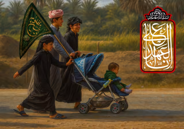 اربعین حسینی - انا علی العهد | پوستر و تصویر مذهبی باکیفیت