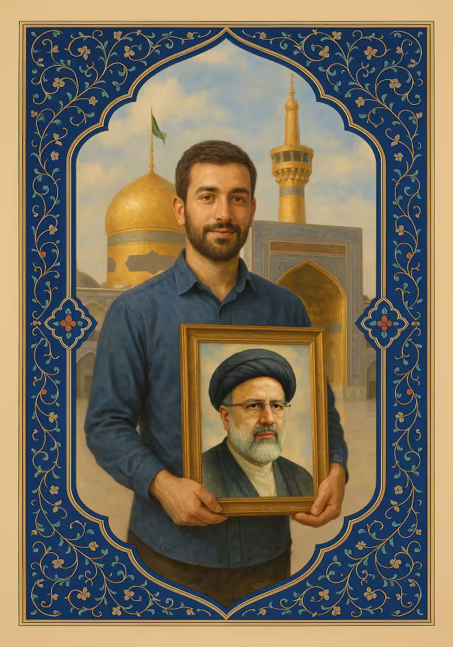 شهید رئیسی | تصویر هنری برای طراحی