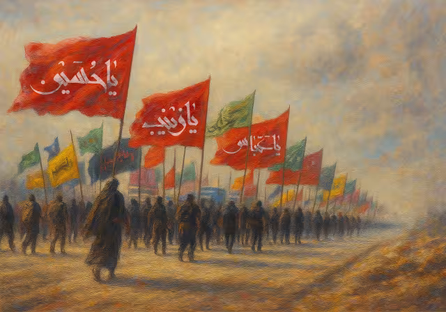 راهپیمایی اربعین | طرح هنری با کیفیت بالا