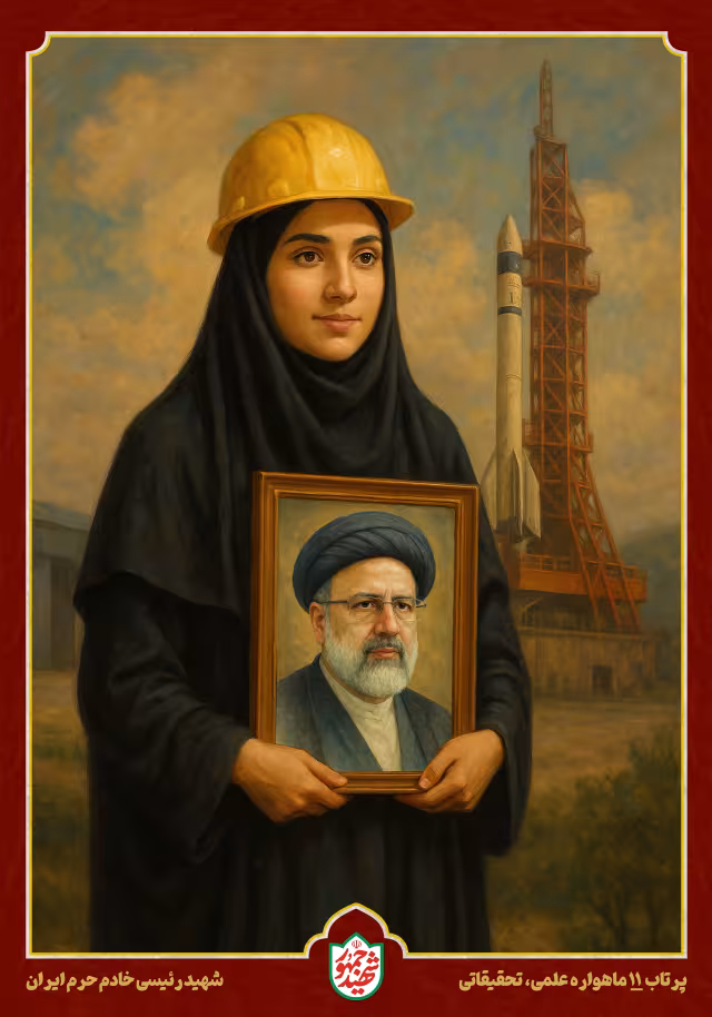 شهید رئیسی - پرتاب ۱۱ ماهواره علمی، تحقیقاتی | پوستر و تصویر یادبود