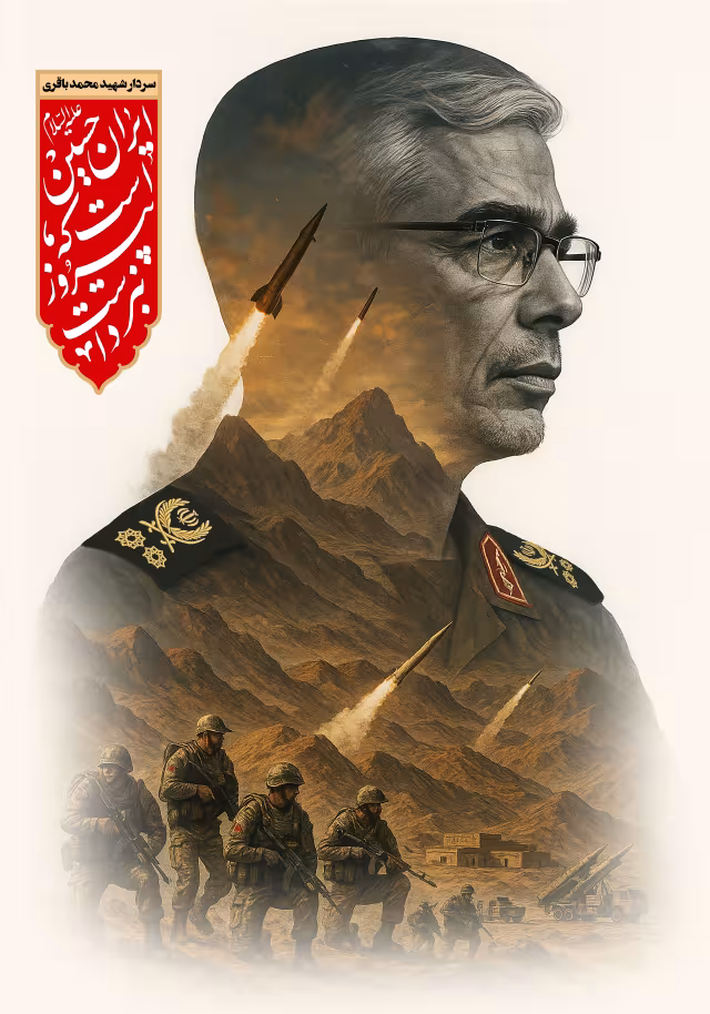 سردار شهید محمد باقری | طرح گرافیکی مناسبتی