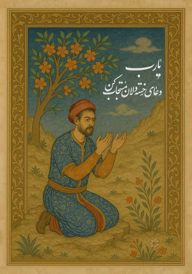 یا رب دعای خسته دلان، مستجاب کن | تصویر مذهبی برای طراحی