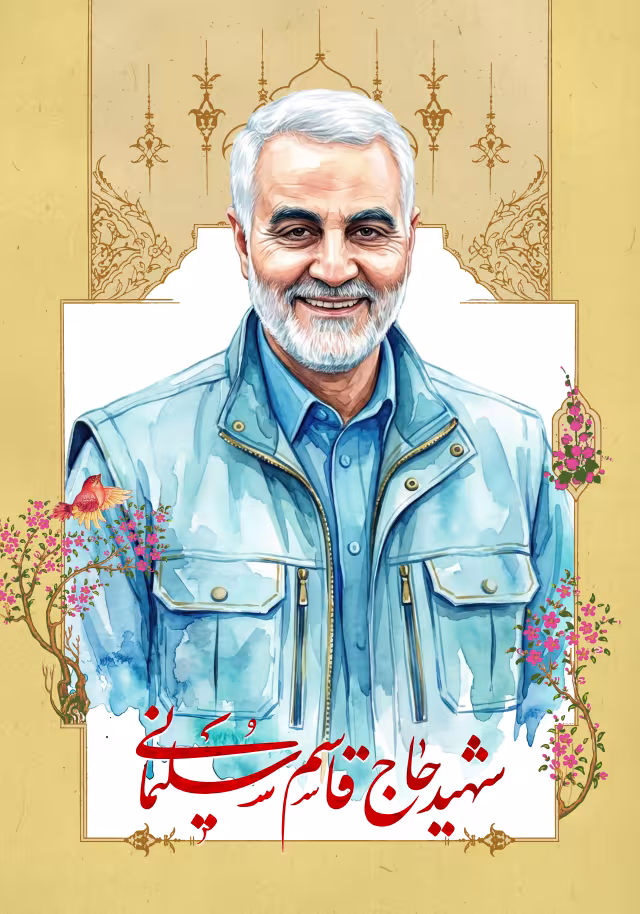 شهید حاج قاسم سلیمانی | پوستر و تصویر یادبود