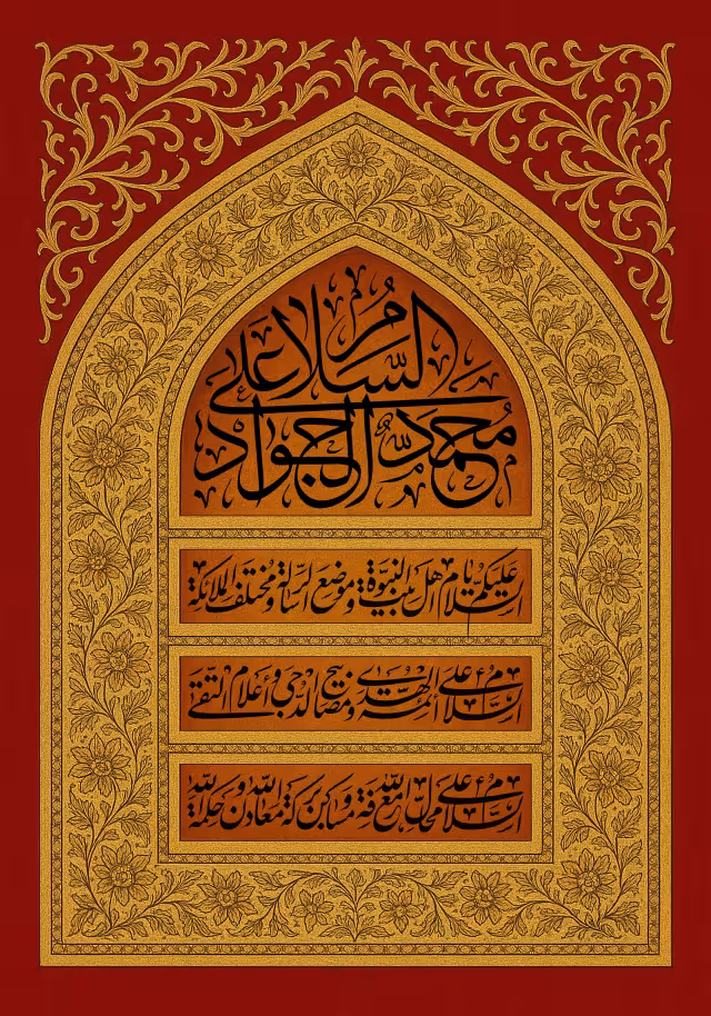 السلام علی محمد الجواد | تصویر باکیفیت برای طراحی