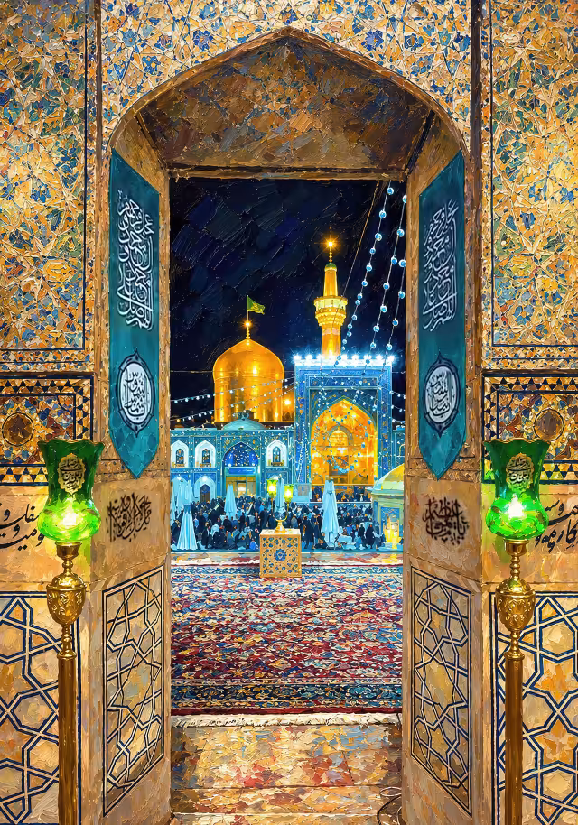 حرم امام رضا (ع) | تصویر باکیفیت زیارتی