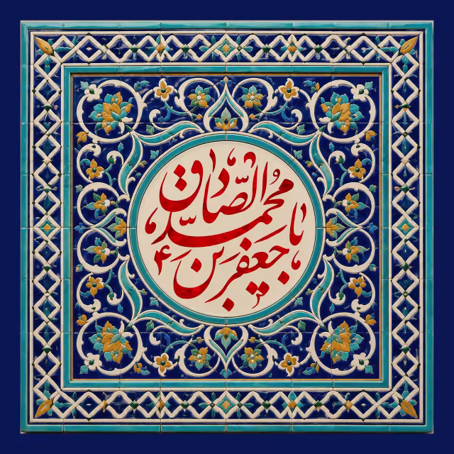 ۲ - ولادت امام صادق (ع) | پوستر و تصویر مناسبتی باکیفیت