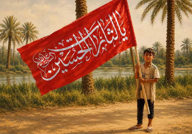 یا لثارات الحسین - راهپیمایی اربعین | طرح مناسب استوری و پست