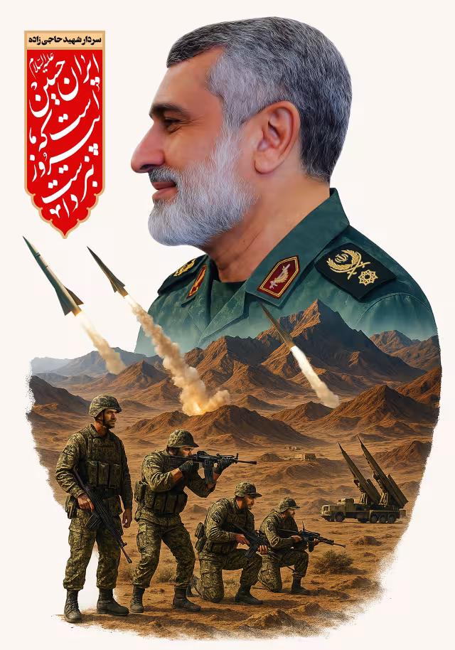 سردار شهید حاجی زاده | تصویر باکیفیت برای طراحی