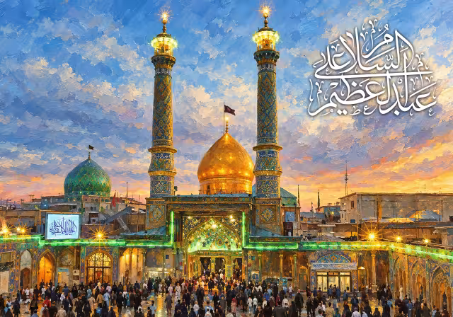 ولادت حضرت عبدالعظیم حسنی (ع) | پوستر مذهبی باکیفیت