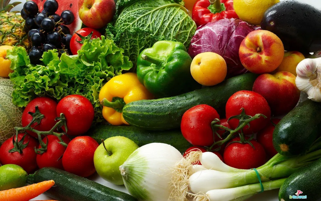 تصویر سبزیجات برای والپیپر و پس‌زمینه در موضوع غذا و آشامیدنی