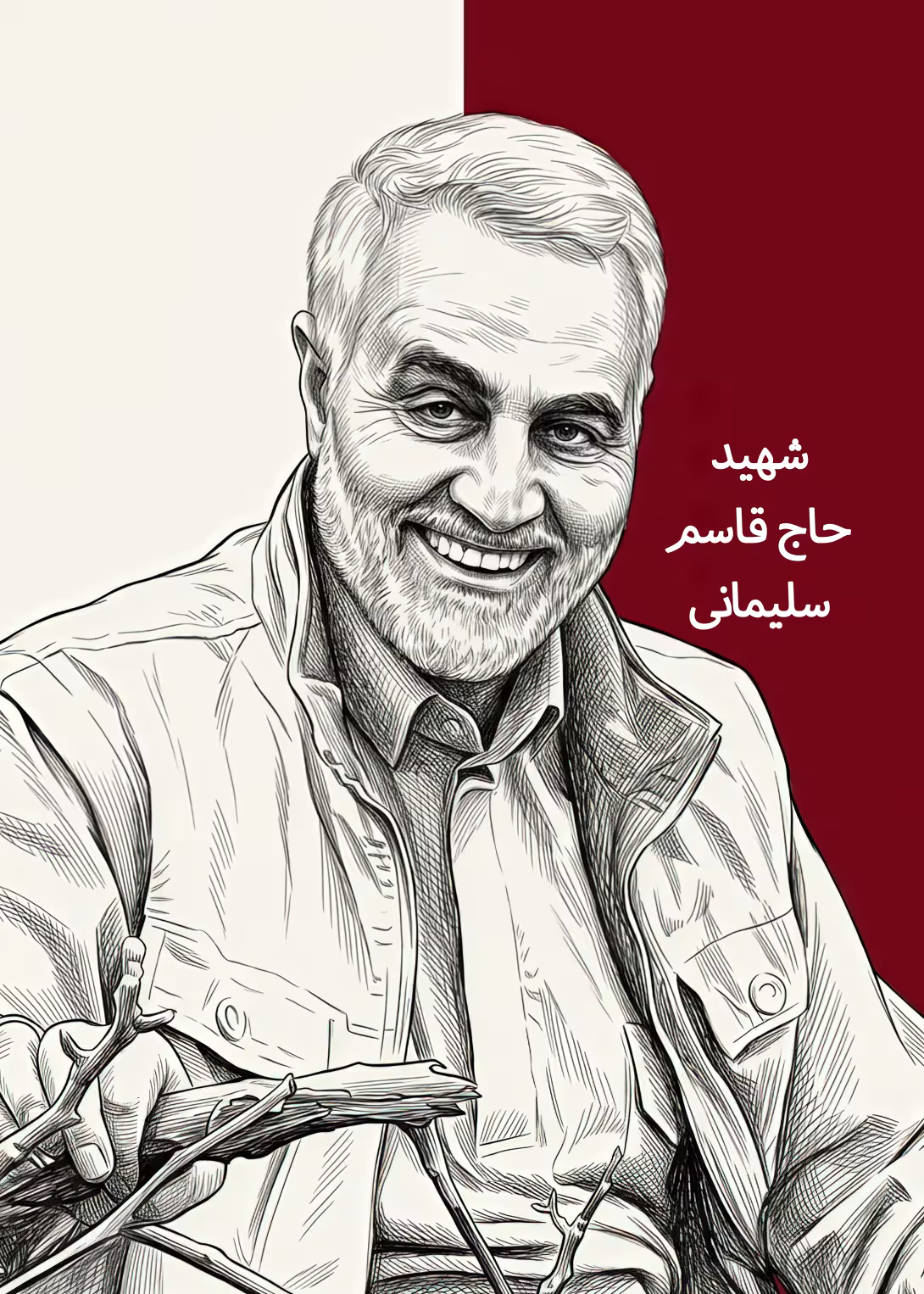 فایل با کیفیت شهید حاج قاسم سلیمانی | پوستر و تصویر یادبود