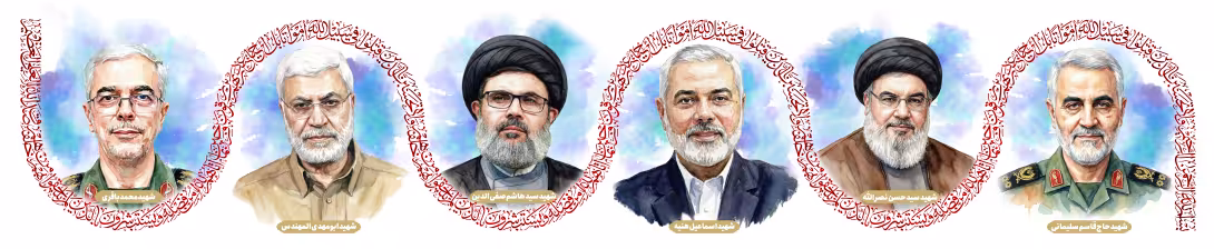 فرماندهان شهید | پوستر و تصویر یادبود